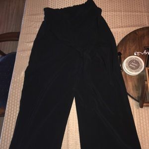 Black wide leg work pants.